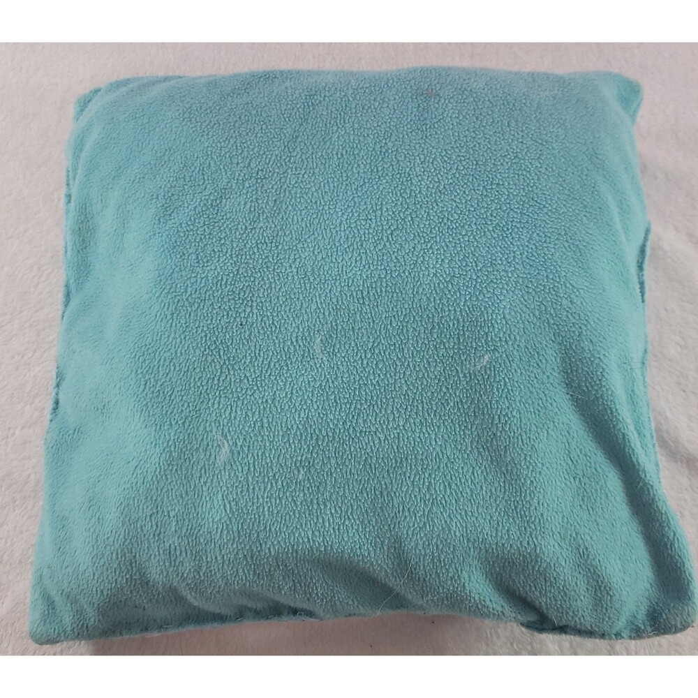 Y2K Blue Angel Plush Pillow 15x15 Embroidered Blonde Aesthetic Fleece Star Decor - Picture 2 of 12